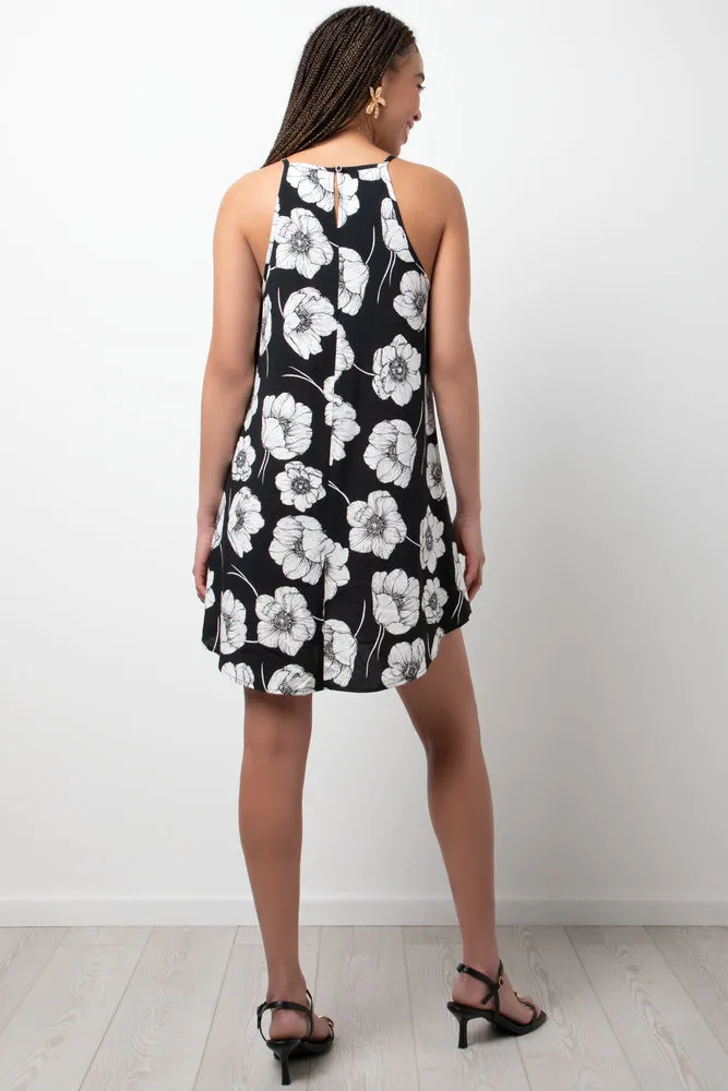 Floral Strappy Dress Black sold by Ackermas product image thumbnail 3