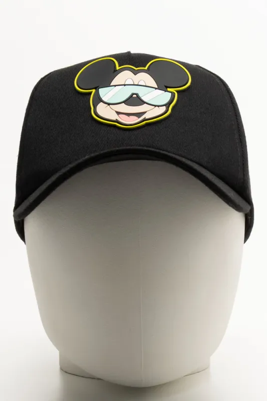 Mickey Mouse Peak Cap Black sold by Ackermas