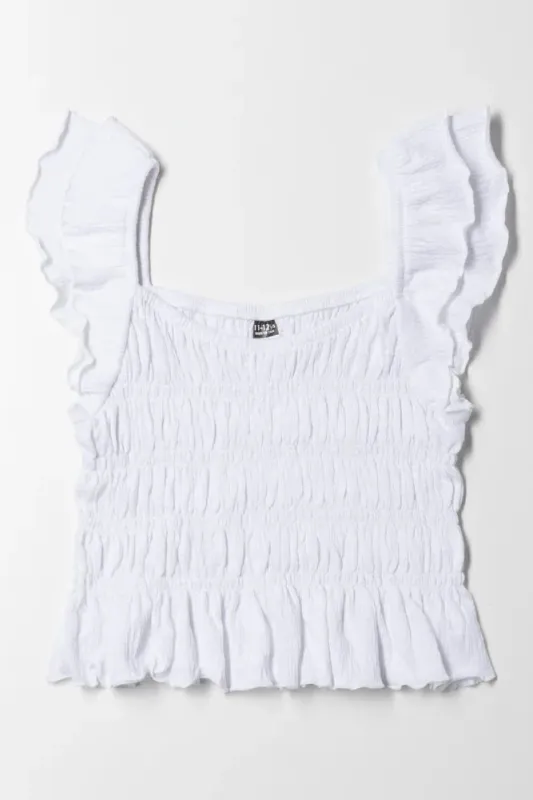 Frill Top White sold by Ackermas