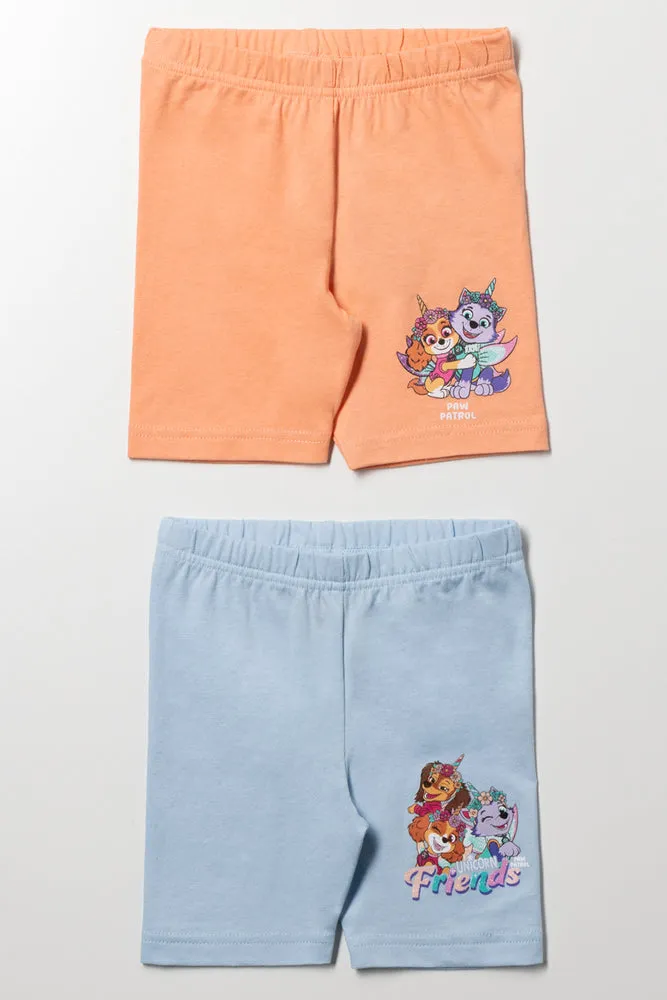 2 Pack Paw Patrol Cycling Shorts Light Blue sold by Ackermas
