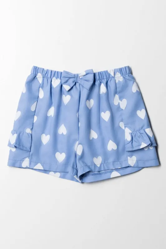 Side Frill Shorts Blue sold by Ackermas