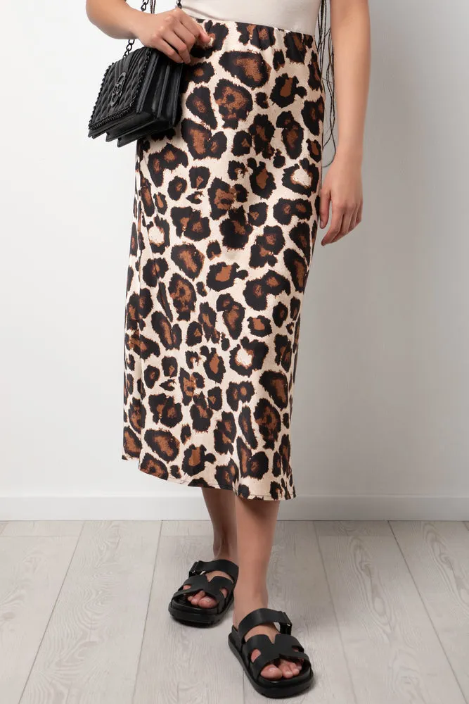 Satin Skirt Animal Print sold by Ackermas product image thumbnail 2