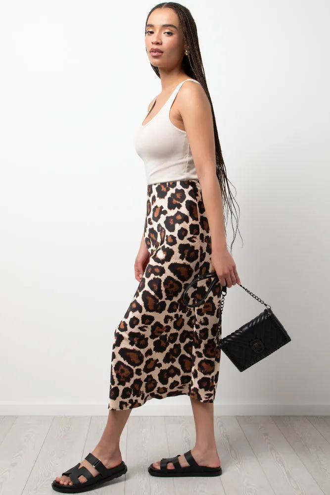 Satin Skirt Animal Print sold by Ackermas product image thumbnail 3