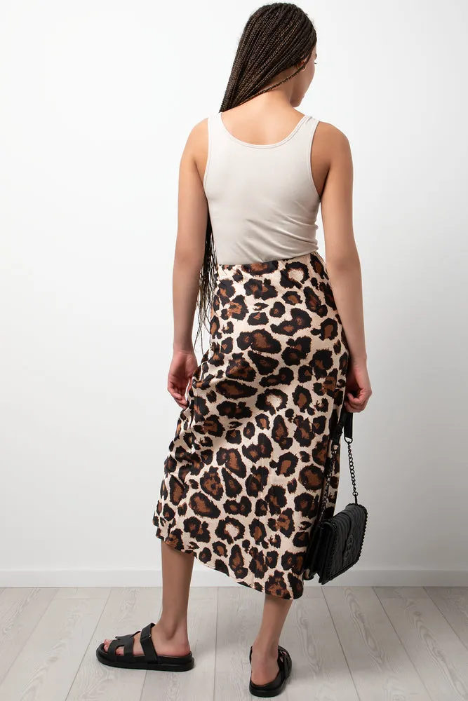 Satin Skirt Animal Print sold by Ackermas product image thumbnail 4