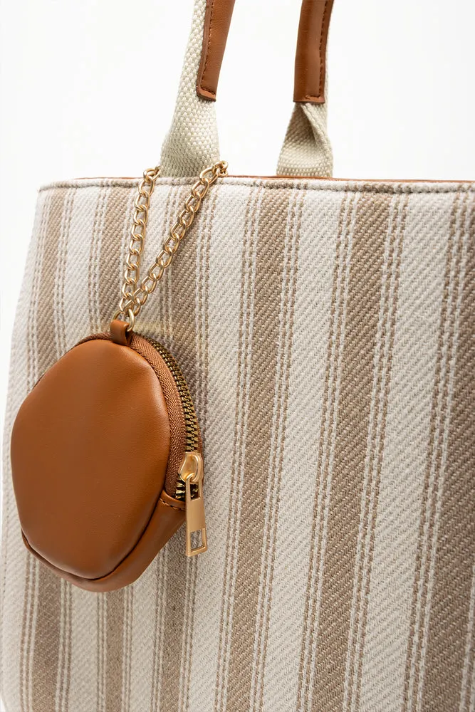 Square Tote Bag Natural sold by Ackermas product image thumbnail 4