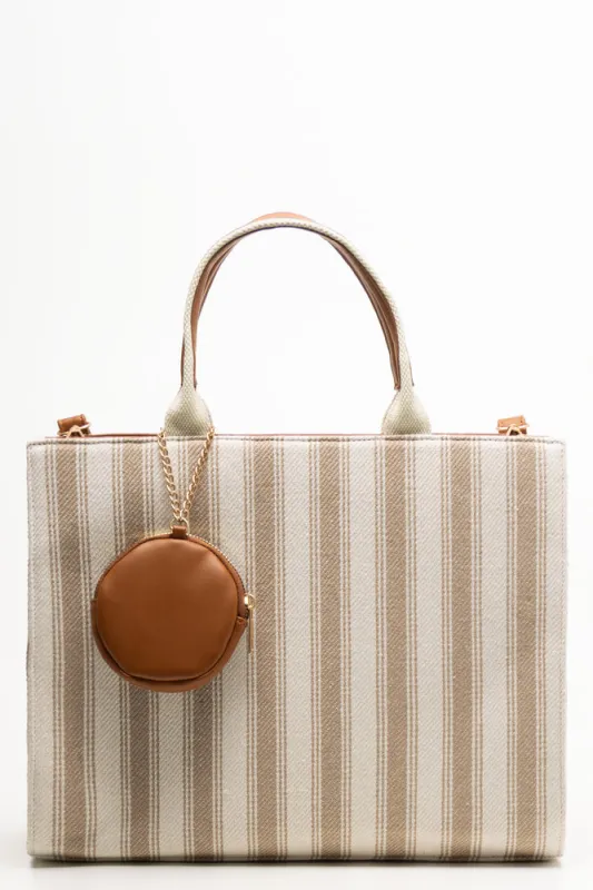 Square Tote Bag Natural sold by Ackermas