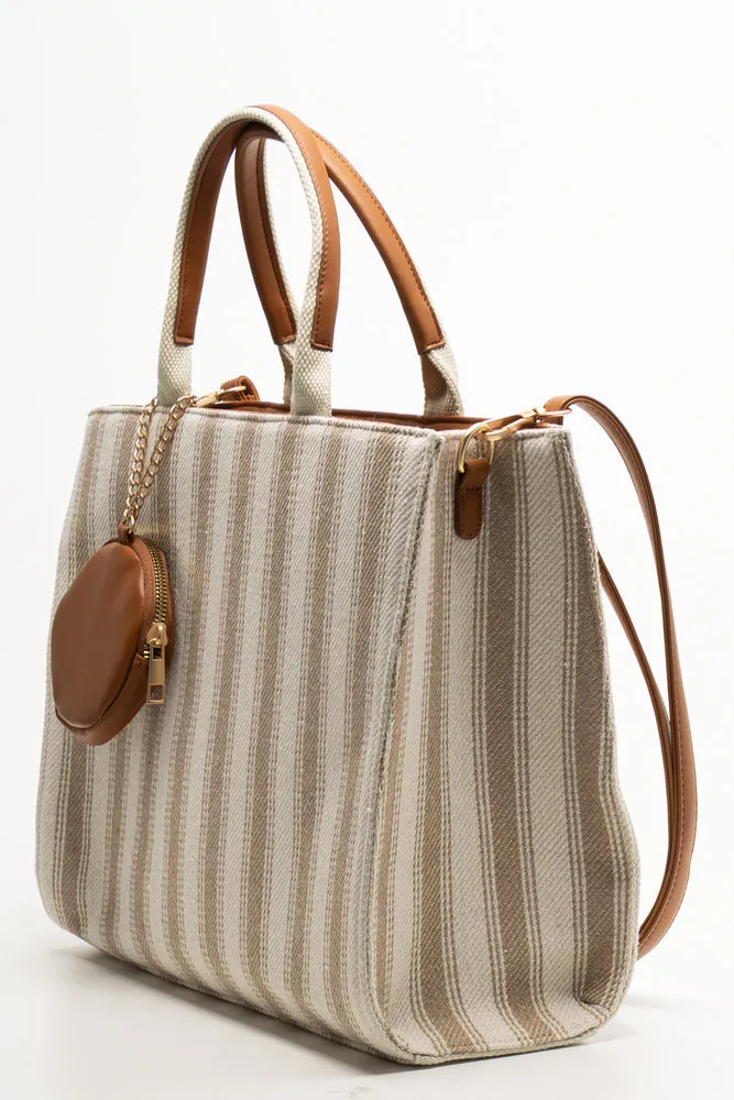 Square Tote Bag Natural sold by Ackermas product image thumbnail 2