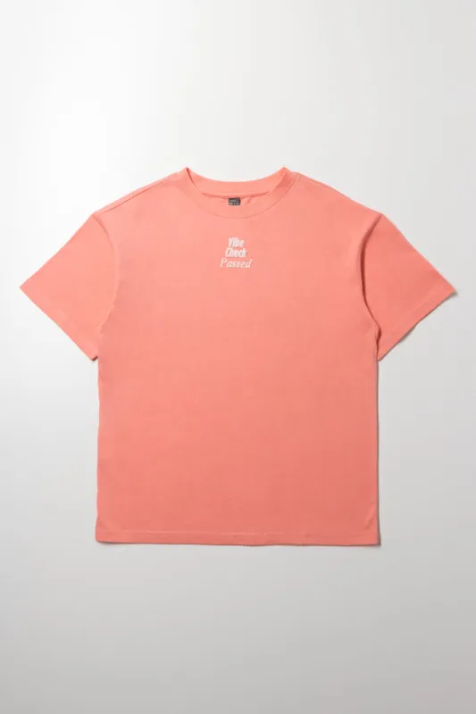 Oversized T-Shirt with Slogan Print sold by Ackermas