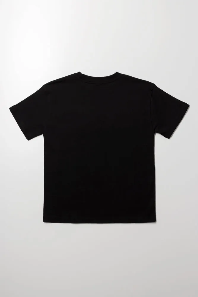 Oversized Short Sleeve T-Shirt Black sold by Ackermas product image thumbnail 3
