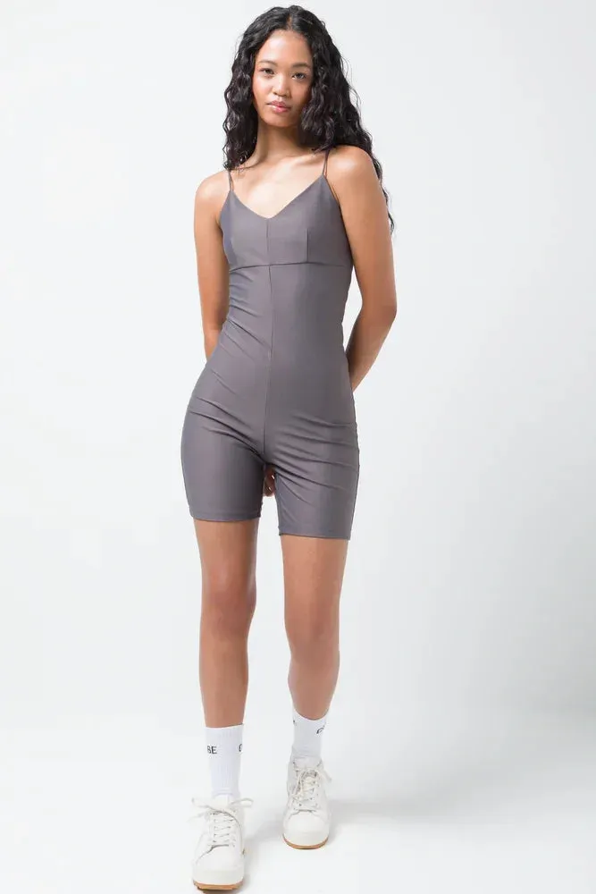 Slinky Playsuit Dark Grey sold by Ackermas