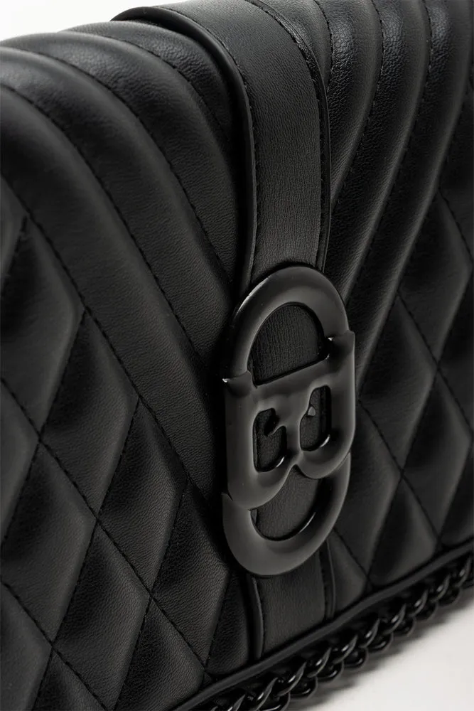 Padded Chain Detail Bag Black sold by Ackermas product image thumbnail 4