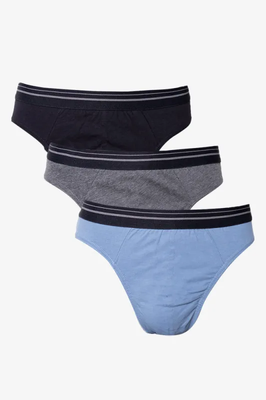 3 Pack Comfort Briefs Blue,Grey & Black sold by Ackermas