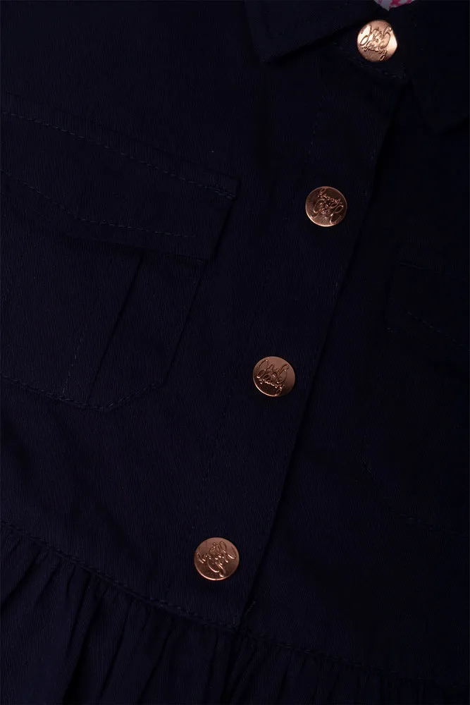 Twill Utility Dress Navy sold by Ackermas product image thumbnail 2