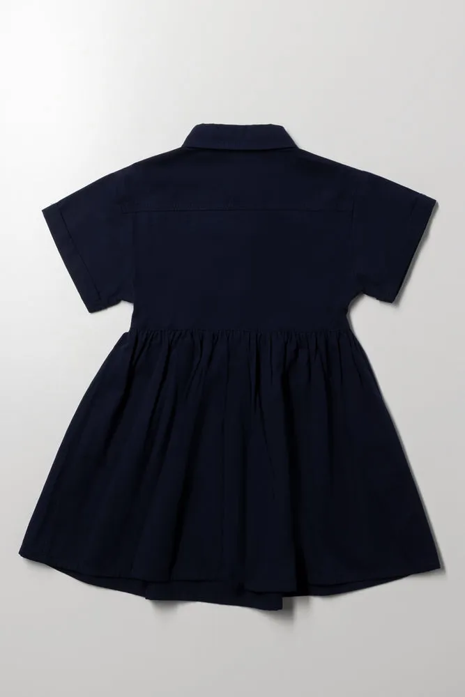 Twill Utility Dress Navy sold by Ackermas product image thumbnail 3