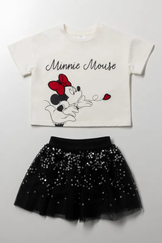 Minnie Mouse Tutu Skirt & Tee Set sold by Ackermas