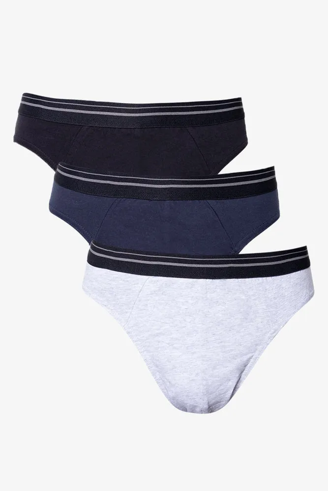 3 Pack Comfort Briefs Navy, Grey & Black sold by Ackermas