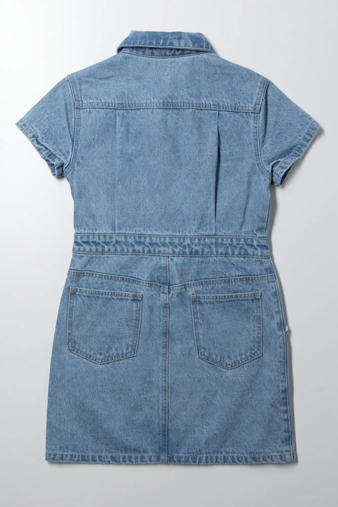 Denim Dress Blue sold by Ackermas product image thumbnail 3