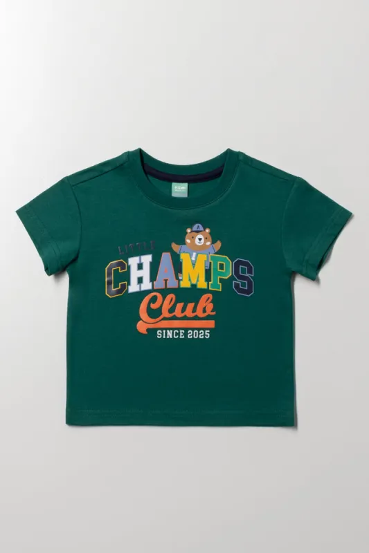 Champs Short Sleeve T-Shirt Green sold by Ackermas