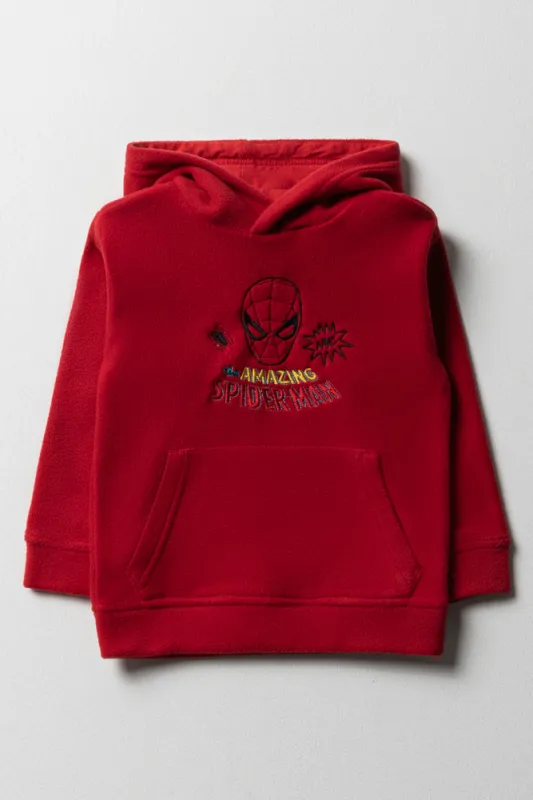 Spiderman Polar Fleece Tracktop Red sold by Ackermas
