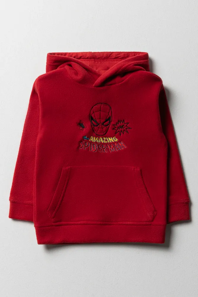 Spiderman Polar Fleece Tracktop Red sold by Ackermas