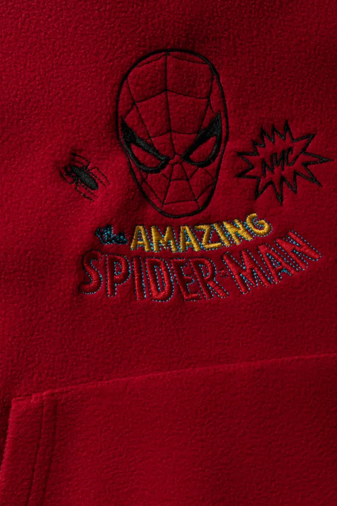 Spiderman Polar Fleece Tracktop Red sold by Ackermas product image thumbnail 2