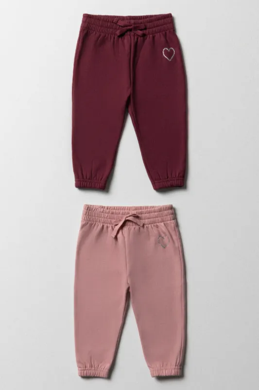 2 Pack Trackpants Pink & Burgundy sold by Ackermas