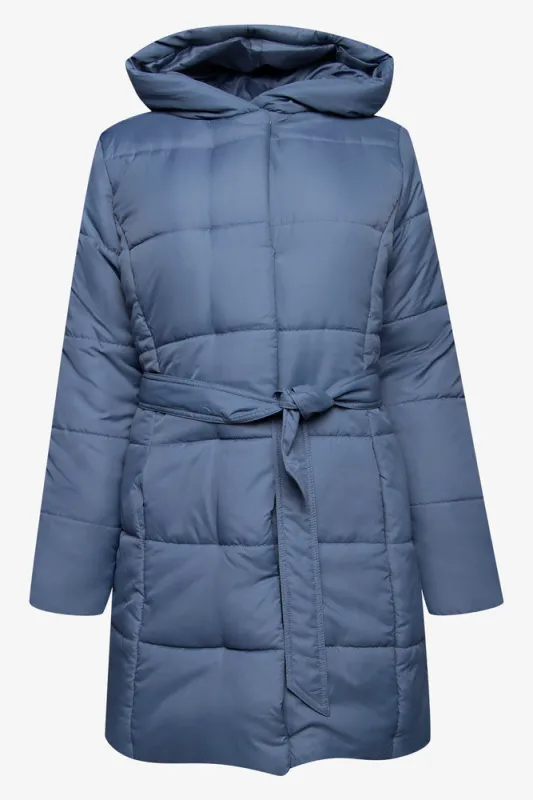 Belted Long Puffer Jacket sold by Ackermas