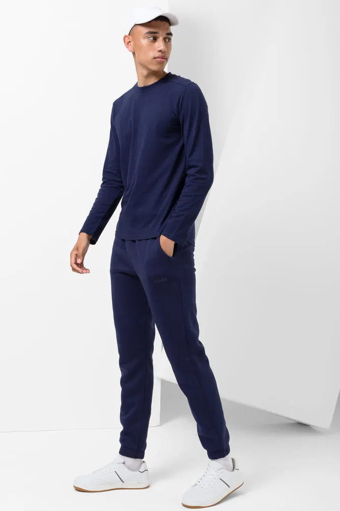Long Sleeve T-Shirt Navy sold by Ackermas product image thumbnail 2