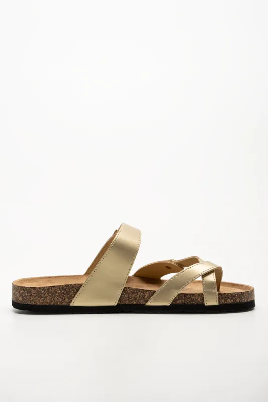 Toe Post Sandals Gold sold by Ackermas