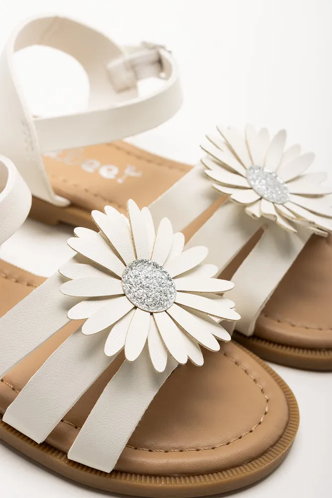 Daisy Trim Sandals White sold by Ackermas product image thumbnail 3