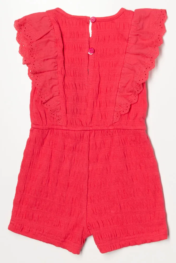 Frill Sleeve Jumpsuit Red sold by Ackermas product image thumbnail 3