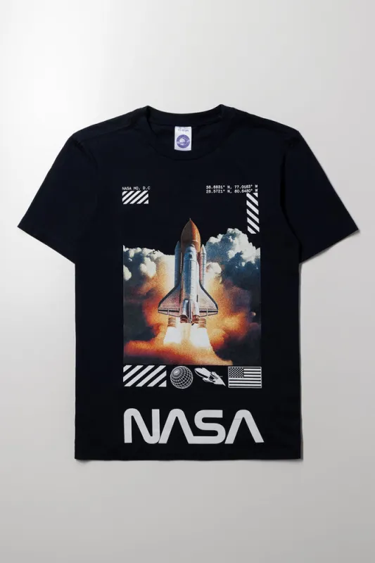 Nasa Short Sleeve T-Shirt Navy sold by Ackermas