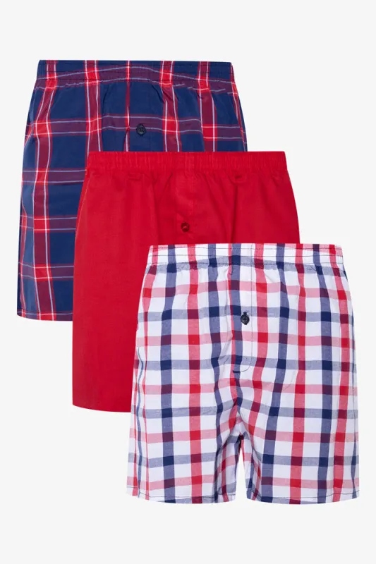 Woven Boxers Red And Navy sold by Ackermas