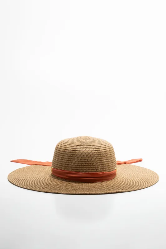 Ribbon Detail Sun Hat sold by Ackermas