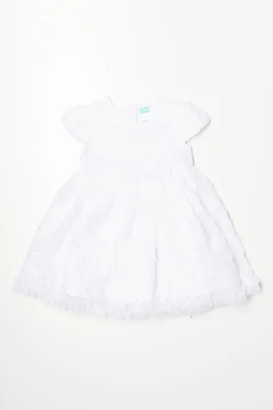 Flower Tulle Dress White sold by Ackermas