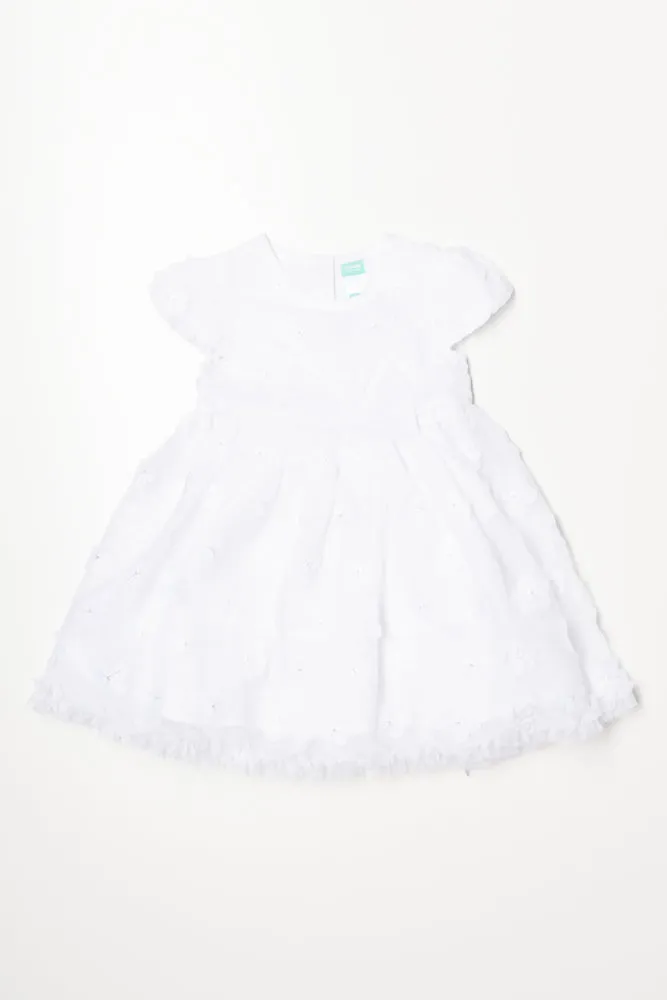 Flower Tulle Dress White sold by Ackermas