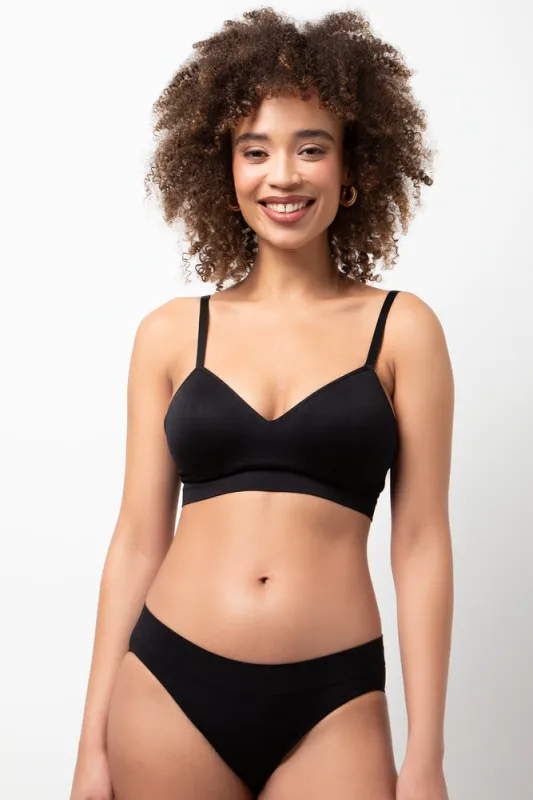 3 Pack Seamfree Bikini Panties Black And Grey sold by Ackermas