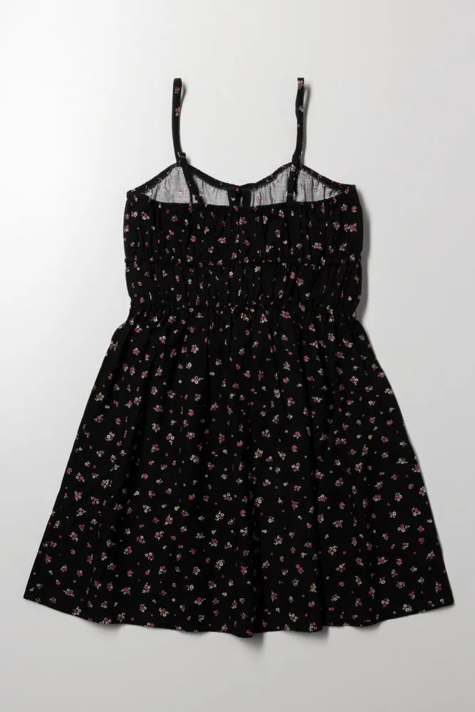 Strappy Linen Dress Black sold by Ackermas product image thumbnail 3