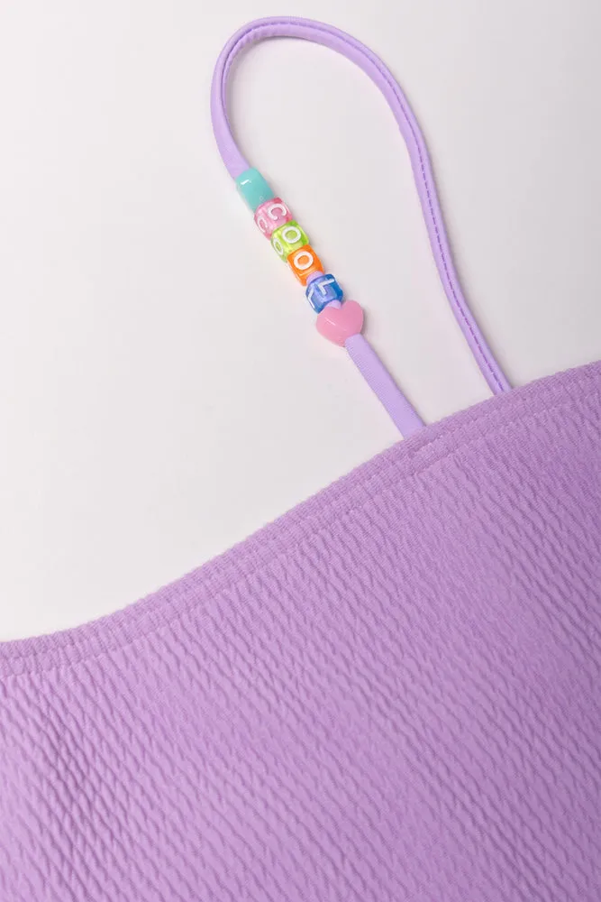 Two Piece Swimsuit Purple sold by Ackermas product image thumbnail 2