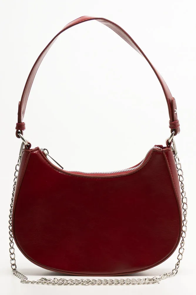 Crescent Bag With Chain Red sold by Ackermas product image thumbnail 3