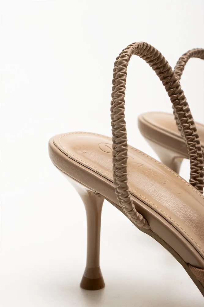 Mesh Pointy Heels Natural sold by Ackermas product image thumbnail 4