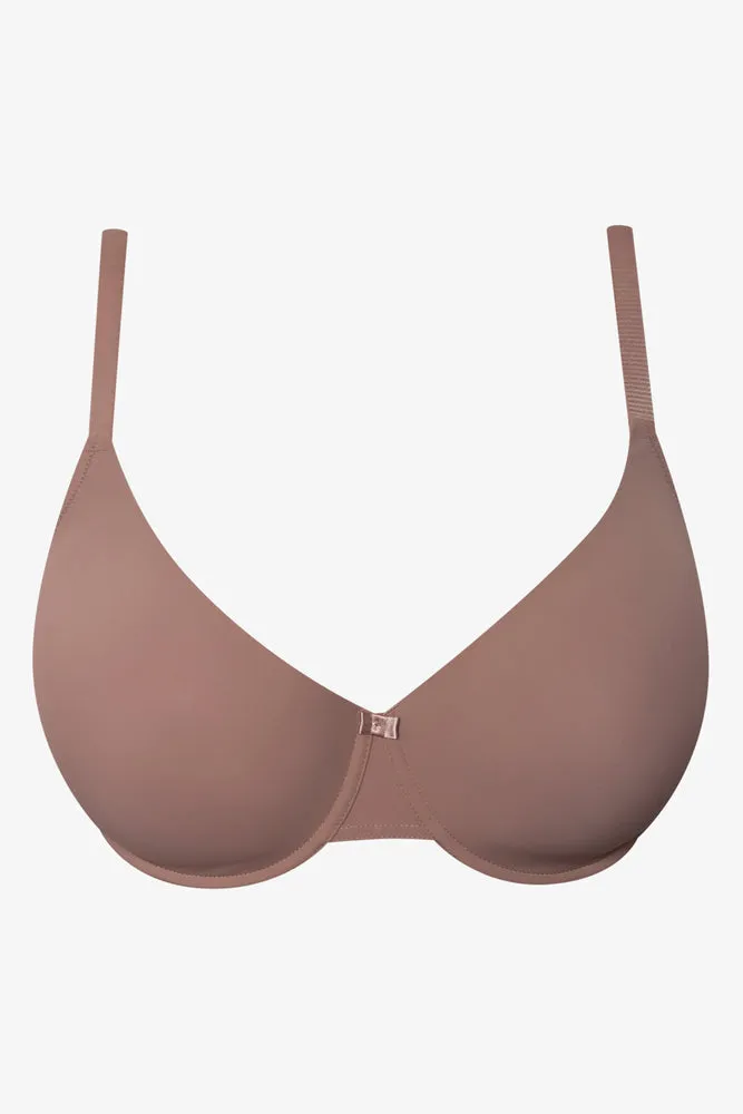 Plus Size 2 Pack T-Shirt Bra Natural And Brown sold by Ackermas product image thumbnail 2