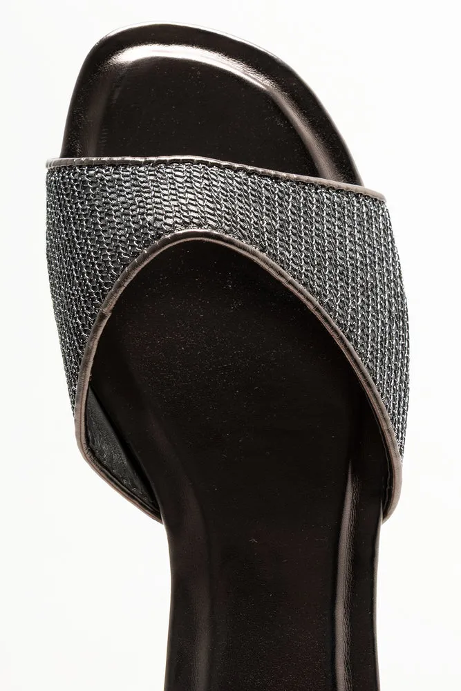 Metallic Mesh Mule Silver Grey sold by Ackermas product image thumbnail 5