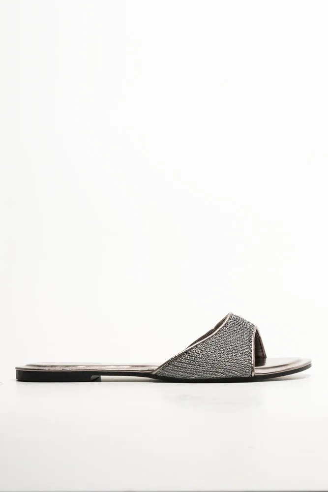 Metallic Mesh Mule Silver Grey sold by Ackermas product image thumbnail 2