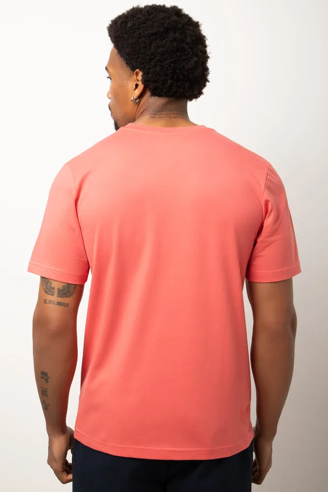 Short Sleeve Regular Fit T-Shirt Coral sold by Ackermas product image thumbnail 3