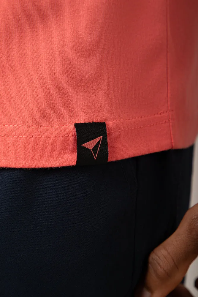 Short Sleeve Regular Fit T-Shirt Coral sold by Ackermas product image thumbnail 4