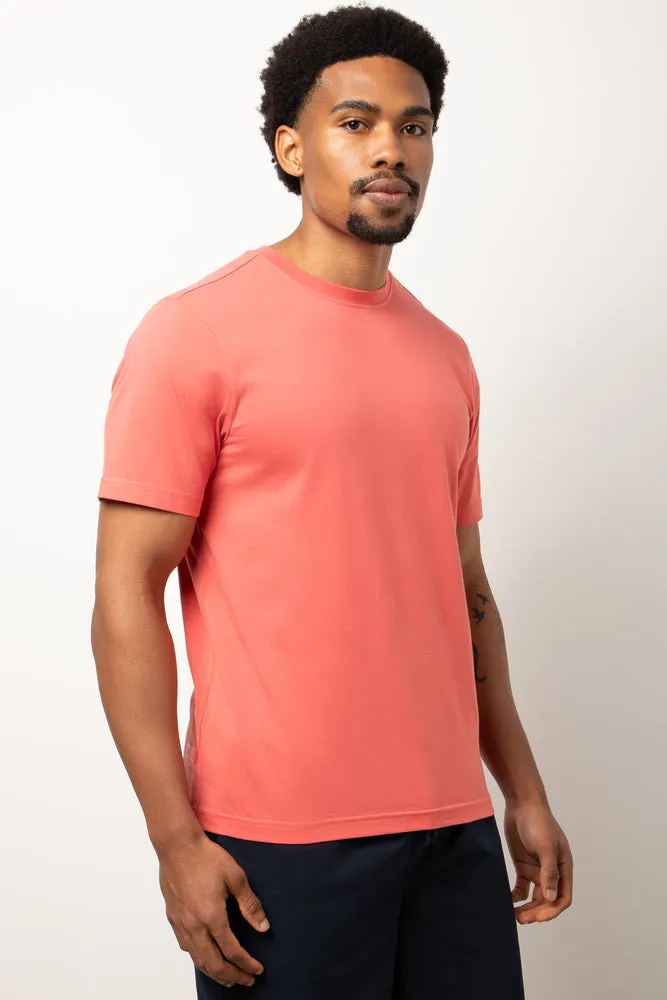 Short Sleeve Regular Fit T-Shirt Coral sold by Ackermas