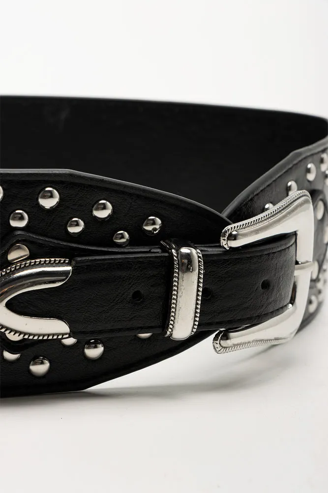 Stud Waist Belt Black sold by Ackermas product image thumbnail 2