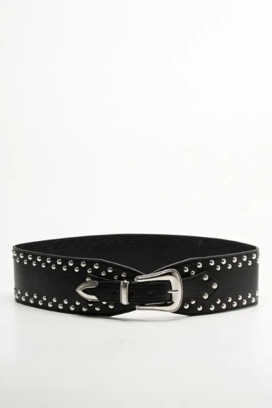 Stud Waist Belt Black sold by Ackermas