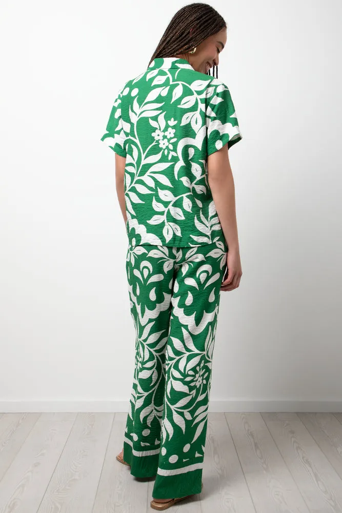 Short Sleeve Tropical Shirt Green sold by Ackermas product image thumbnail 3